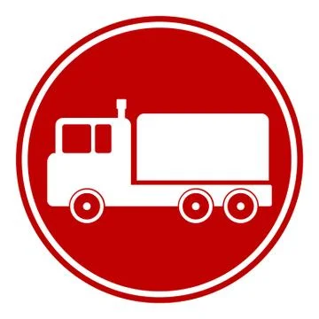 Cargo car button Stock Illustration