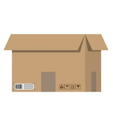 Cargo. Carton boxes 스톡 일러스트