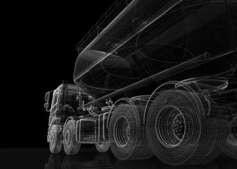 Cargo cement carrier Stock Illustration