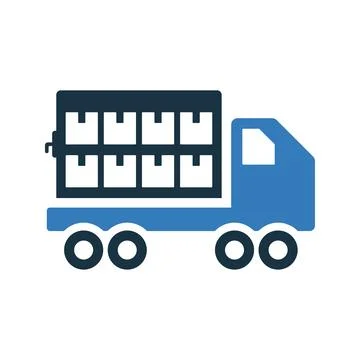 Cargo, commodities, goods icon. Simple editable vector graphics. Stock Illustration