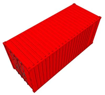 Cargo container, 3d illustration Stock Illustration
