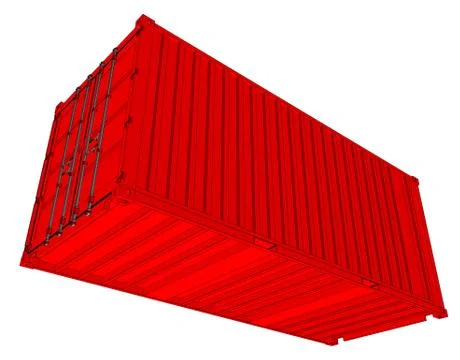Cargo container, 3d illustration Stock Illustration