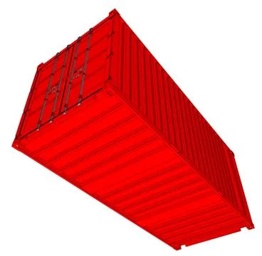 Cargo container, 3d illustration Stock Illustration