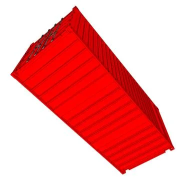 Cargo container, 3d illustration Stock Illustration