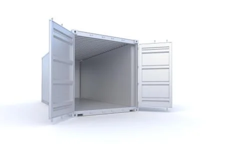 Cargo Container 3d-rendering Stock Illustration