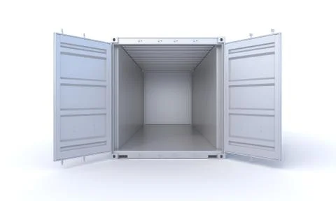 Cargo Container 3d-rendering Stock Illustration