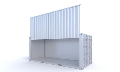 Cargo Container 3d-rendering Stock Illustration