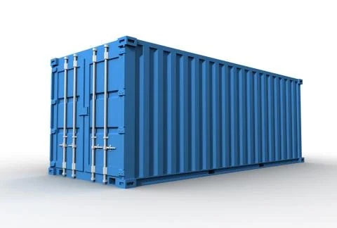 Cargo container concept   3d illustration Stock Illustration