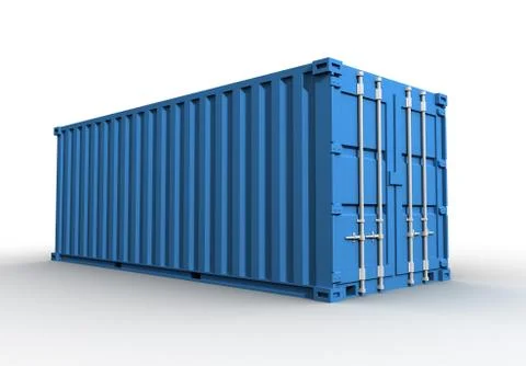 Cargo container concept illustration 스톡 일러스트