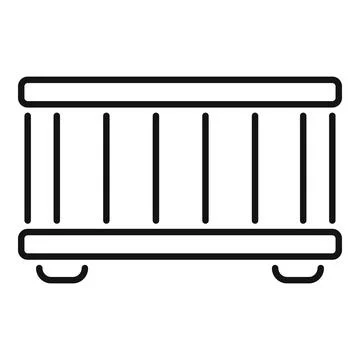 Cargo container delivering goods around the world by ship, truck, train, and Stock Illustration