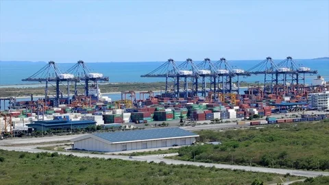 Cargo container Stock Footage 103633616