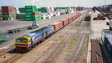 Cargo container Stock Footage 104094095