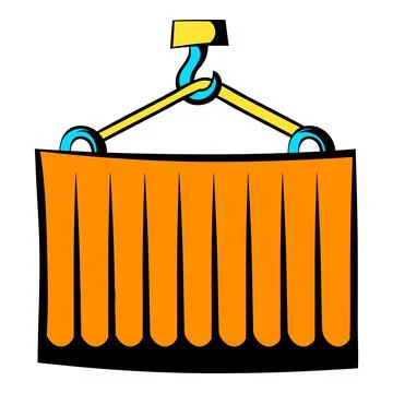 Cargo container icon cartoon Stock Illustration