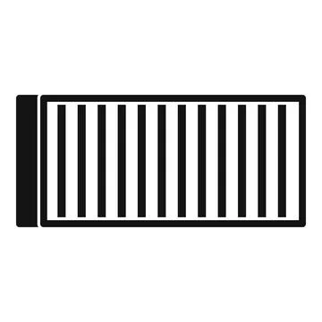 Cargo container icon, simple style Stockillustratie