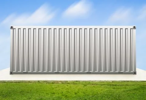 Cargo container illustration Stock Illustration