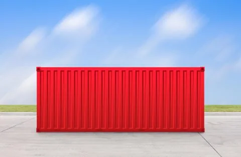 Cargo container illustration Stock Illustration