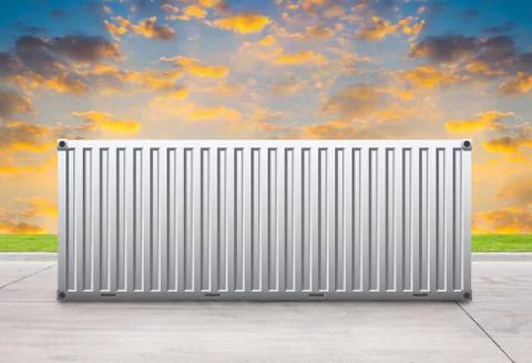 Cargo container illustration Stock Illustration