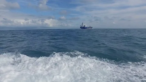 Cargo container ship 스톡 동영상 73024422