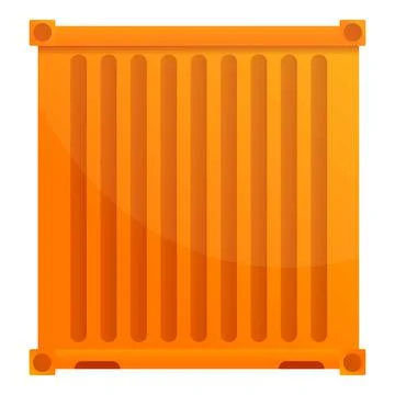 Cargo container ship icon, cartoon style Stock Illustration