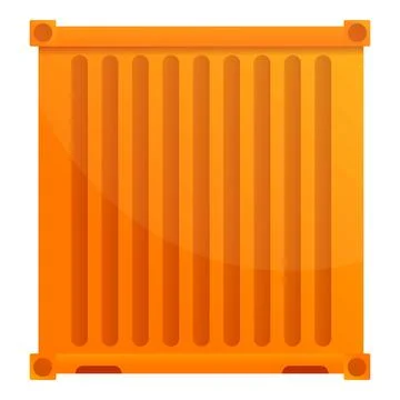 Cargo container ship icon, cartoon style Stock Illustration