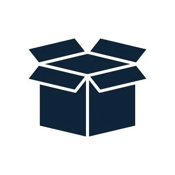 Cargo container symbol. package box or container icon 스톡 일러스트
