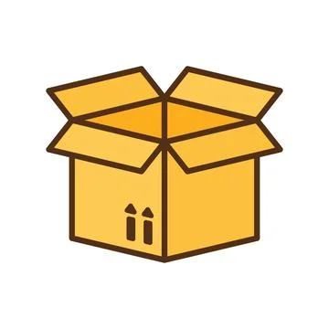 Cargo container symbol. package box or container icon Stock Illustration