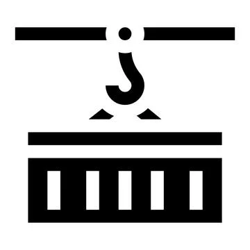 Cargo Container Vector Icon Design Illustration Stock Illustration