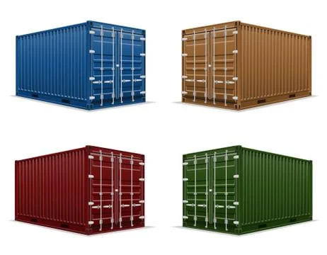 Cargo container vector illustration Stock Illustration