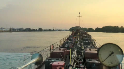 Cargo containers and Loading equipment in the port Harbor. Stock Footage 134409538