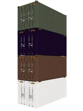 Cargo Containers Isolated on white background Foto stock