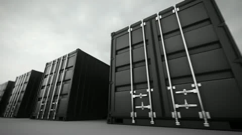Cargo containers loopable. Video stock 21564494