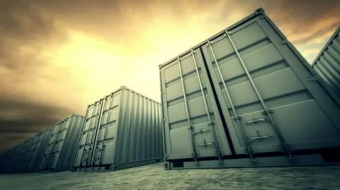 Cargo containers loopable. Stock Footage 21565447