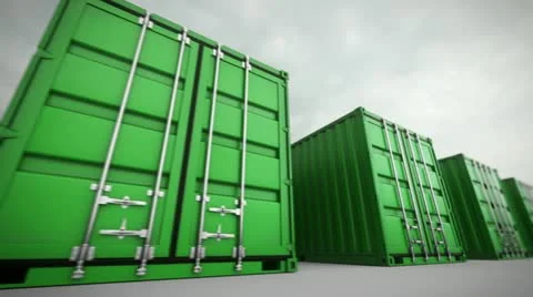 Cargo containers loopable. Video stock 21565853