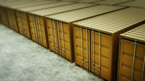 Cargo containers loopable. Video stock 21566805