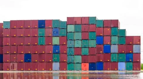 Cargo containers Stock Photos