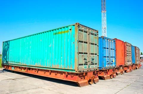 Cargo containers Stock Photos