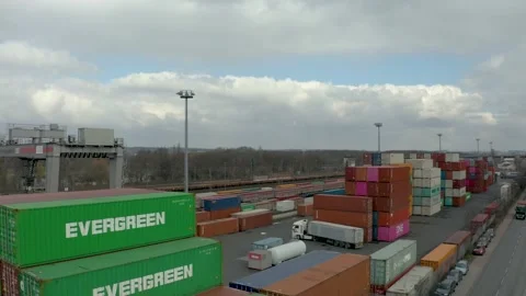 Cargo-Containers-shipping-industry Stock Footage 150793744