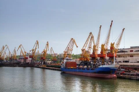 Cargo crane Stock Photos