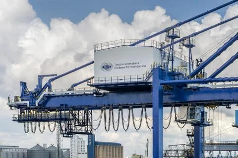 Cargo crane 库存照片