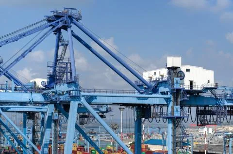 Cargo crane 库存照片