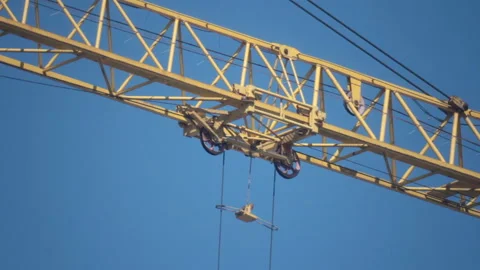 Cargo crane trolley Stock Footage 99823733