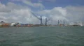 Cargo cranes and containers in Miami Port, Florida 4k or 4k+ Resolution