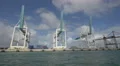 Cargo cranes in Miami Port, Florida 4k or 4k+ Resolution