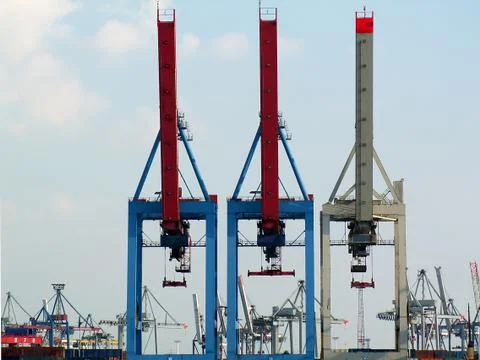 Cargo cranes Stock Photos