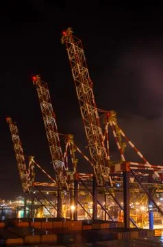 Cargo cranes Stock Photos