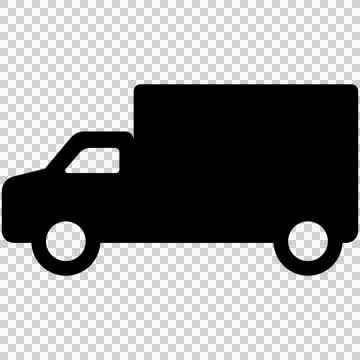 Cargo delivery box truck Stock Illustration