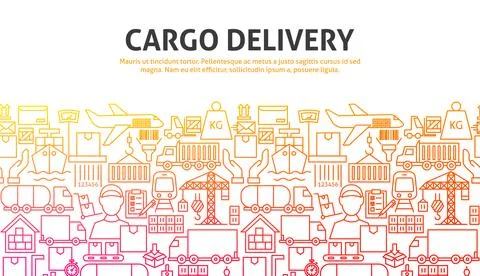 Cargo Delivery Concept Stock Illustration
