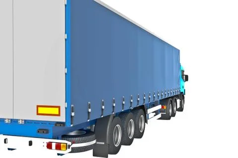 .Cargo Delivery Vehicle Stock Illustration