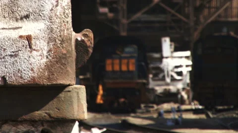 Cargo department at the enterprise Stock Footage 54952221