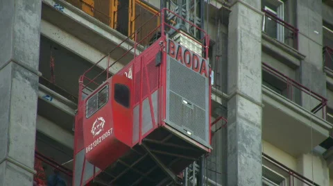 Cargo elevators 4 Vídeo Stock 378796